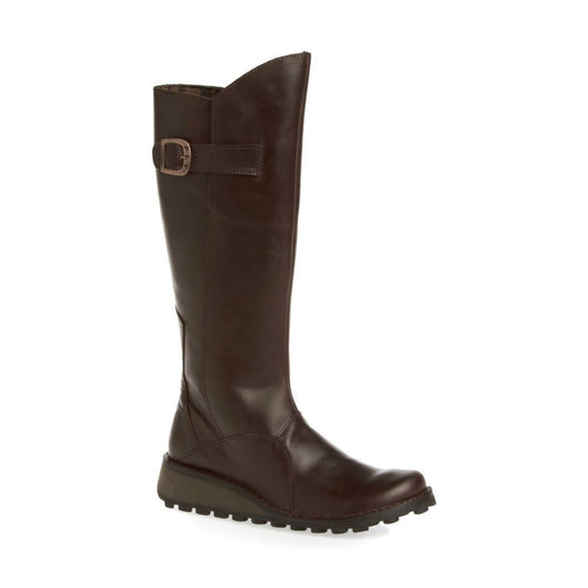 Fly London Long Boot MOL 2 Dark Brown