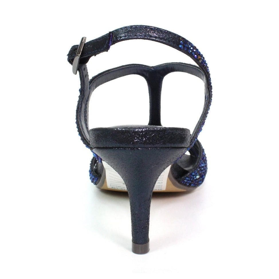 LUNAR FRANCIE Occasion Wear DRESS SANDAL WIDER FIT FLR524 NAVY