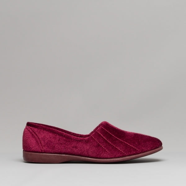 Ladies Slippers by Sleepers Audrey in Wine LS392D