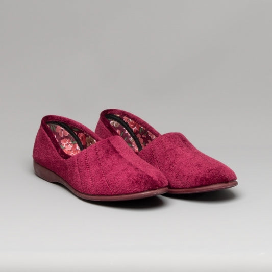Ladies Slippers by Sleepers Audrey in Wine LS392D