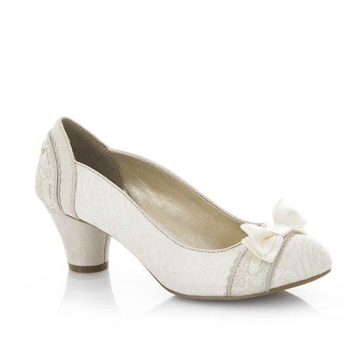 Ruby Shoo COURT SHOE Hayley Cream MATCHING SAN MARINO BAG AVAILABLE