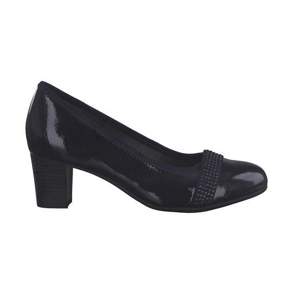 Jana Court Shoe 22464 NAVY PATENT