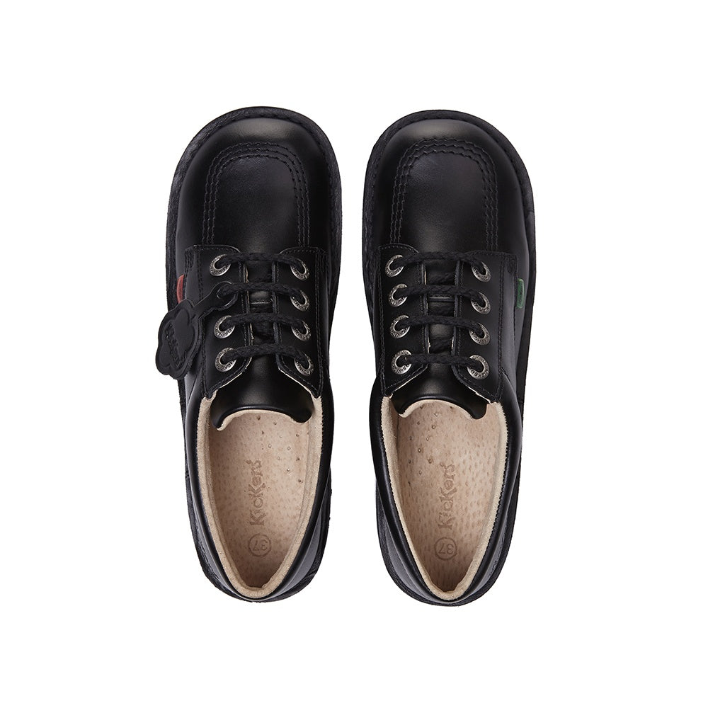 Kickers Kick Lo J/Y BLACK Leather Classic Shoe