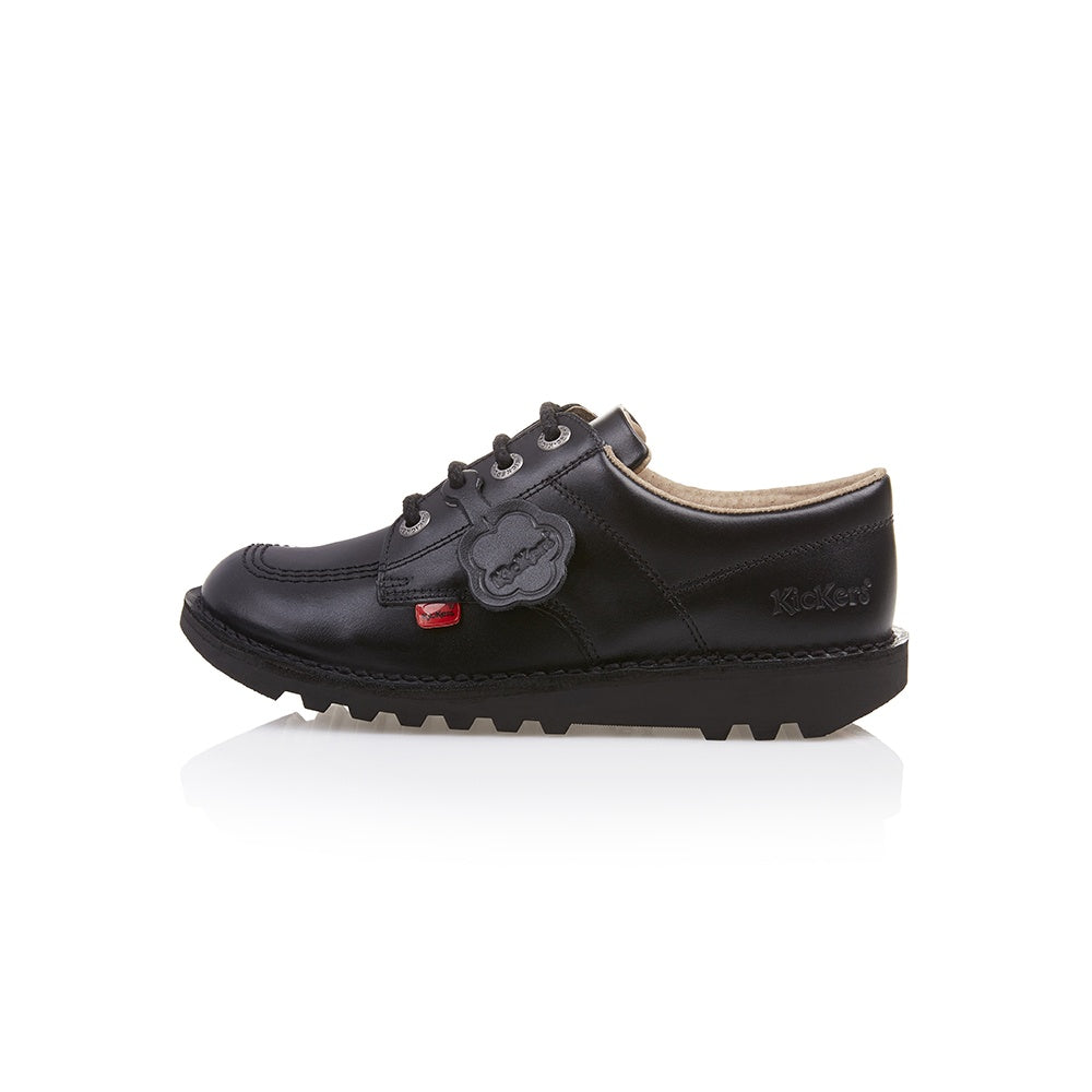 Kickers Kick Lo J/Y BLACK Leather Classic Shoe