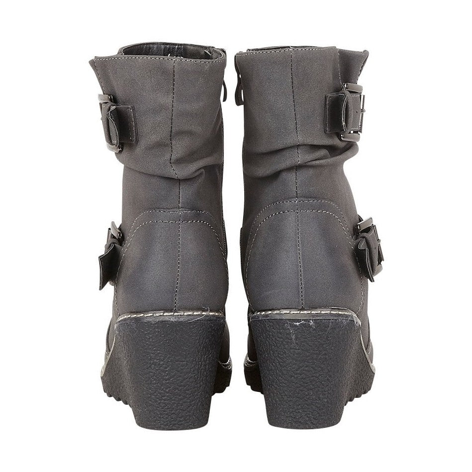 Lotus Ankle Boot with zip Phoebe GREY