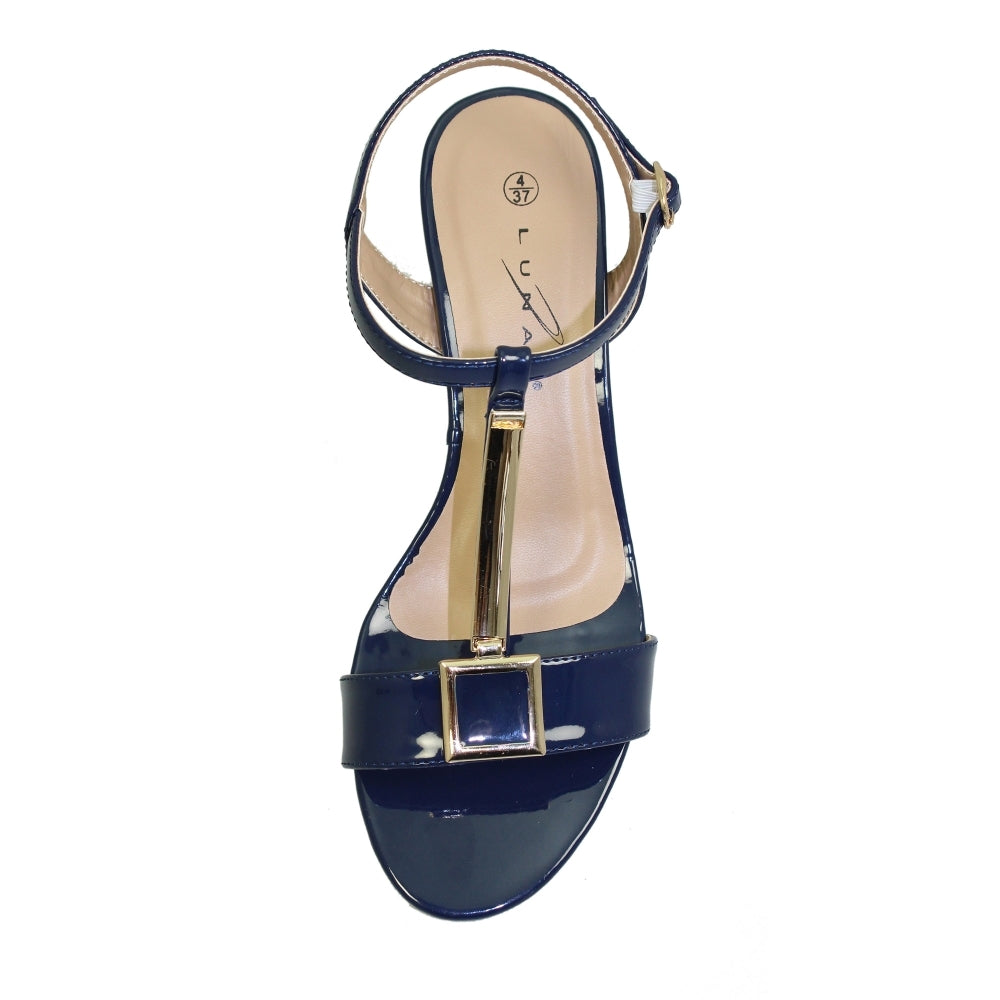 Lunar Sandal Blaze Navy Patent Sandal