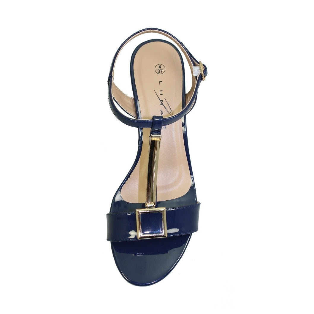 Lunar Occasion Sandal Blaze Navy Patent Sandal