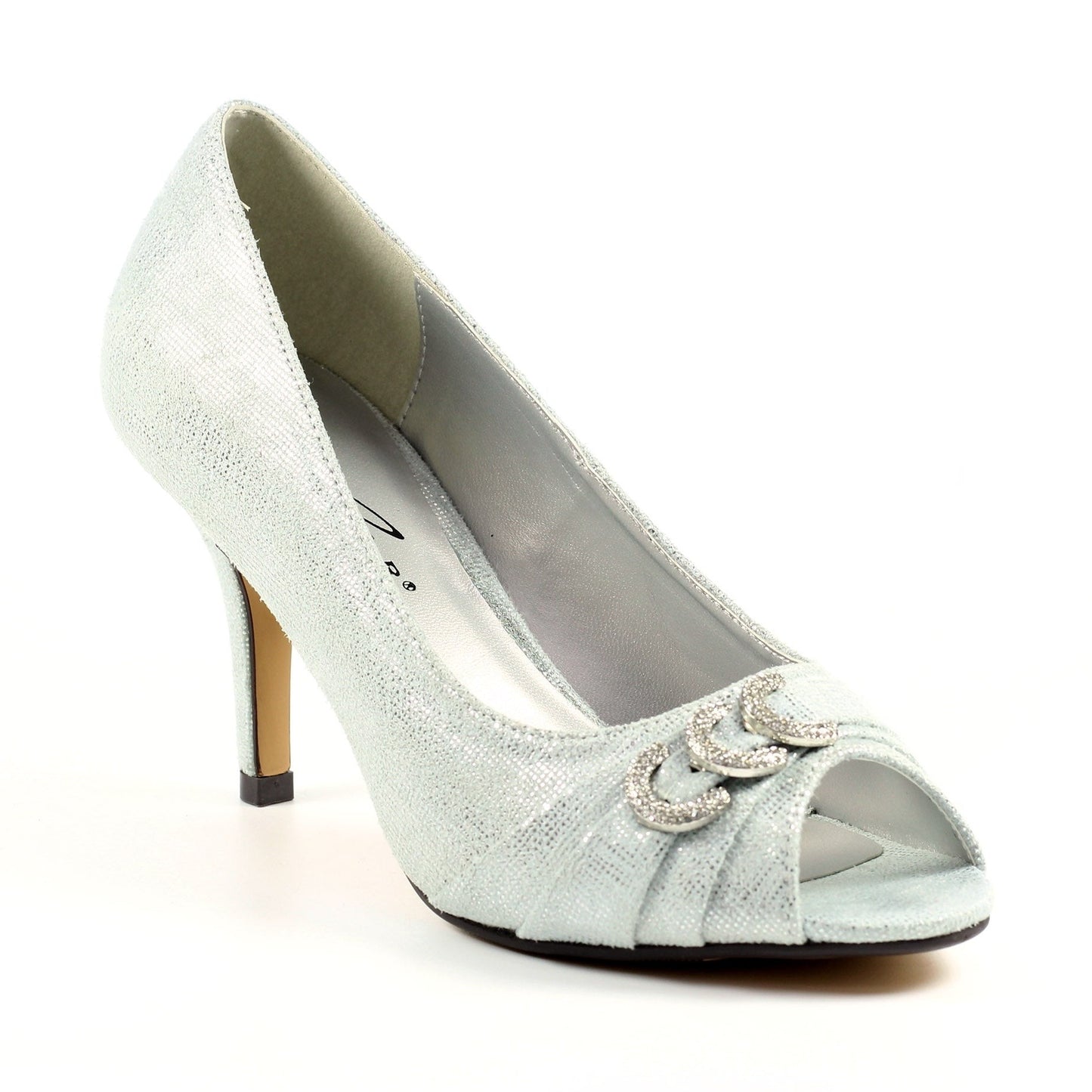 Lunar Lyla Occasion Wear Court Shoe FLR047SL Silver