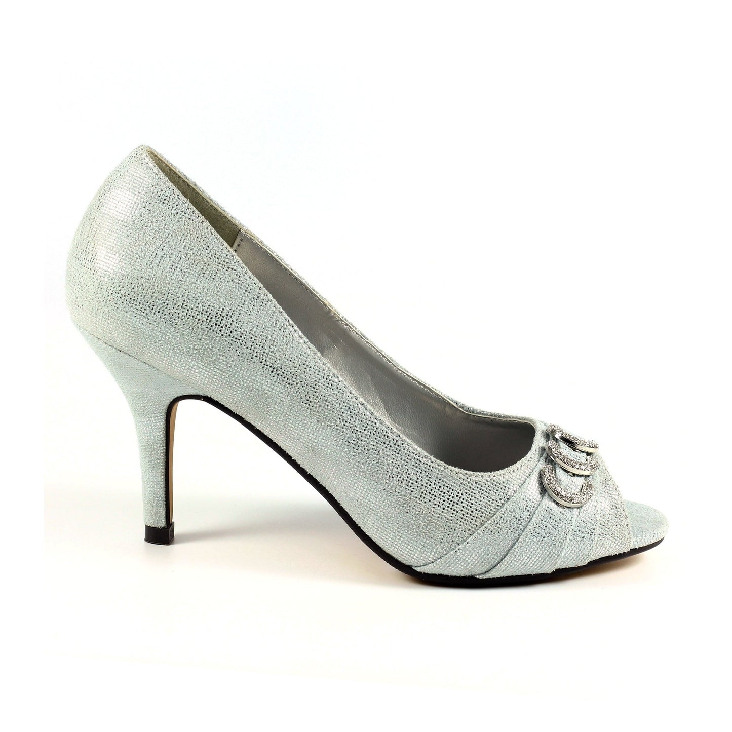Lunar Lyla Occasion Wear Court Shoe FLR047SL Silver