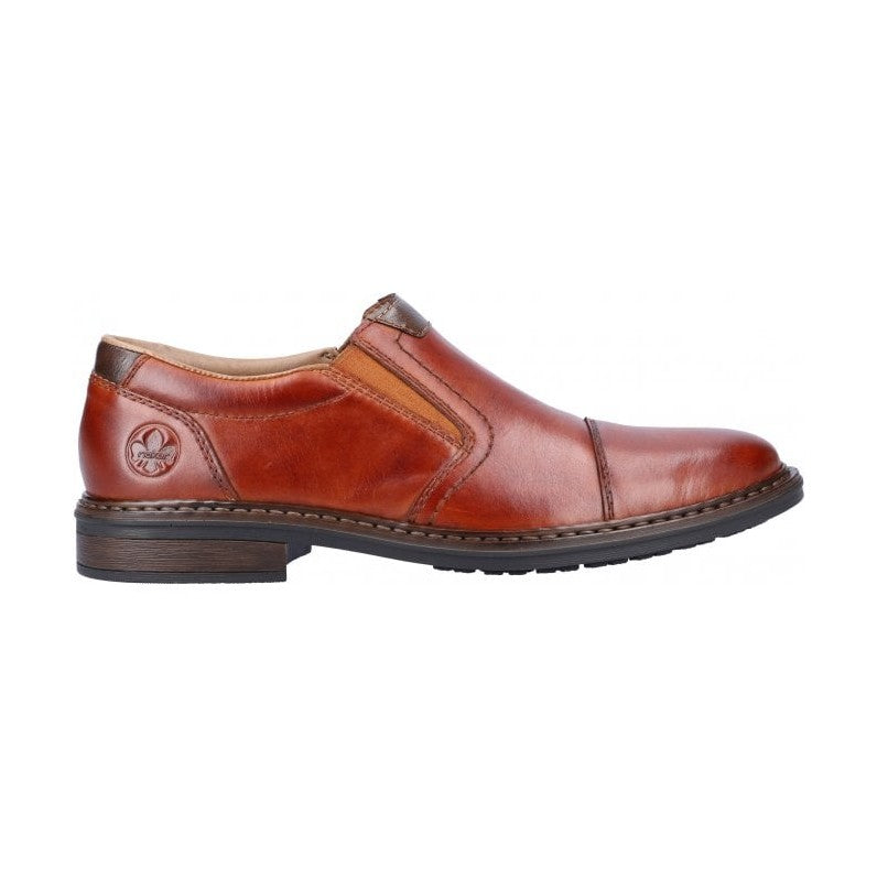 Rieker Men's Shoe 17659 Slip-on Leather Shoe PEANUT 17659-23