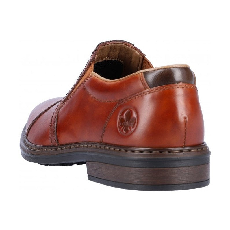 Rieker Men's Shoe 17659 Slip-on Leather Shoe PEANUT 17659-23