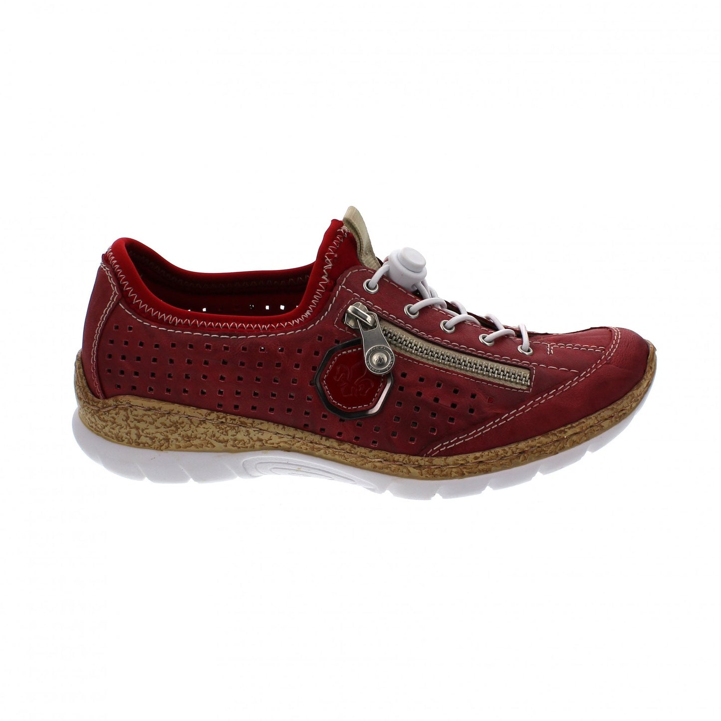 Rieker CASUAL SHOE RED SLIP ON N4296-35