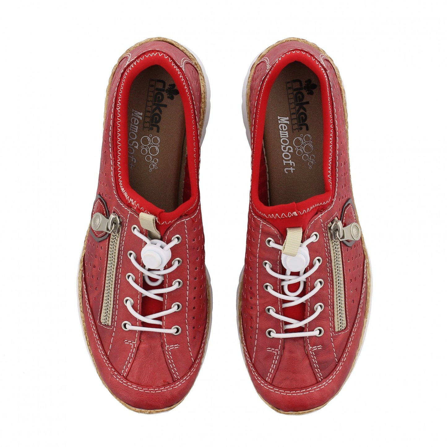 Rieker CASUAL SHOE RED SLIP ON N4296-35