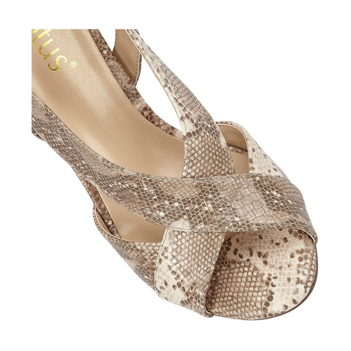 Lotus Paloma NATURAL SNAKE Occasion Wear Sling Back shoes ULS156