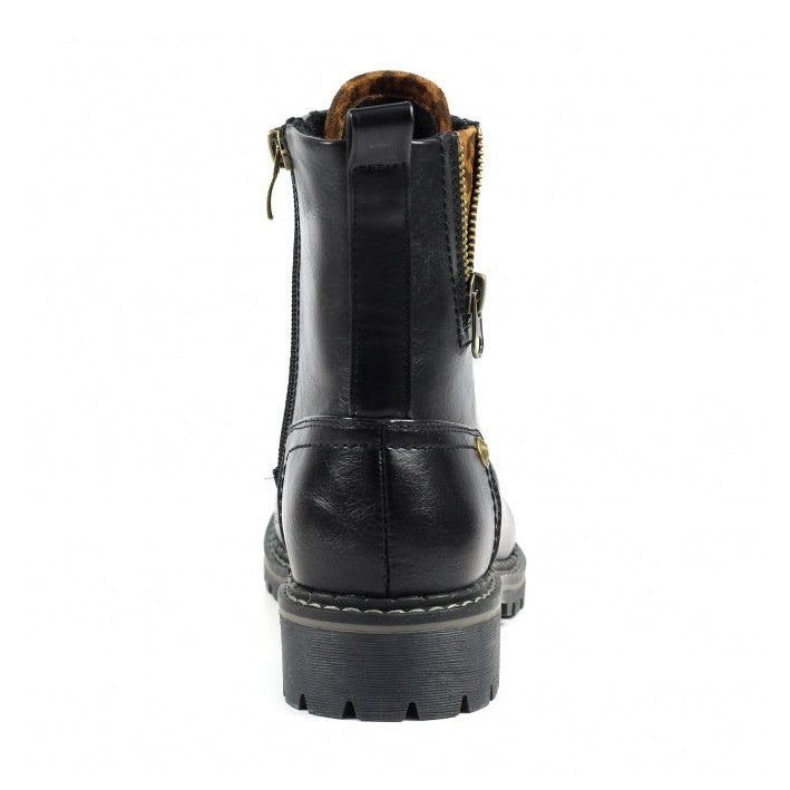 Lunar Ankle Boot Nevada GLW006 BLACK with lace and zip