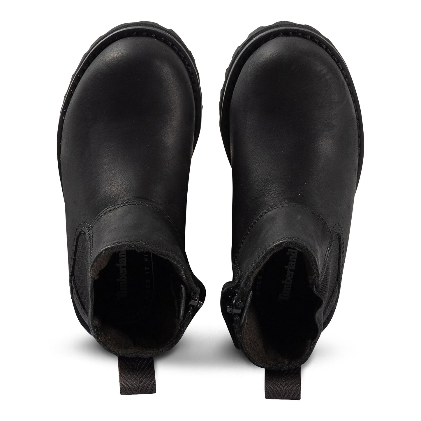 Timberland chelsea boot youth Courmakid BLACK leather A28QA