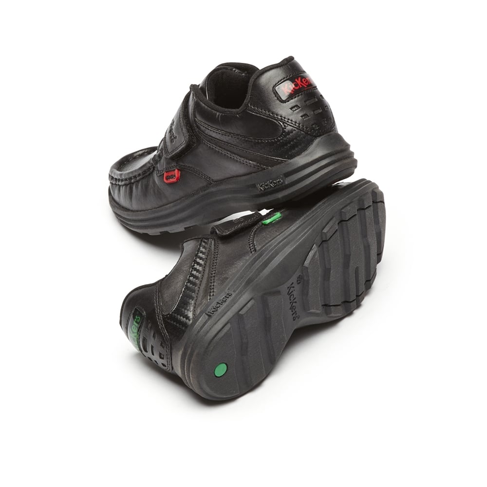 Kickers Reasan BLACK Velcro Strap Boys shoe