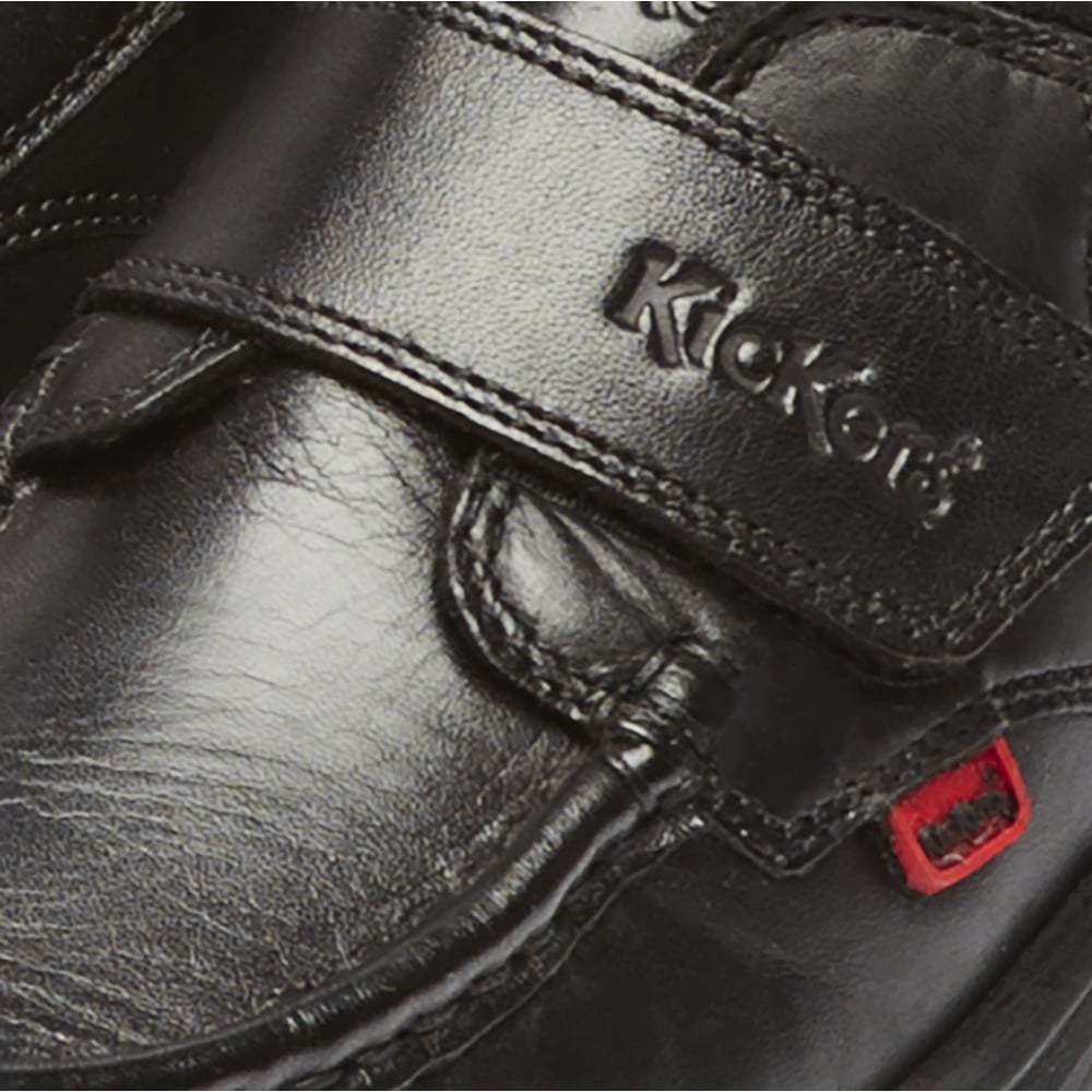 Kickers Reasan BLACK Velcro Strap Boys shoe