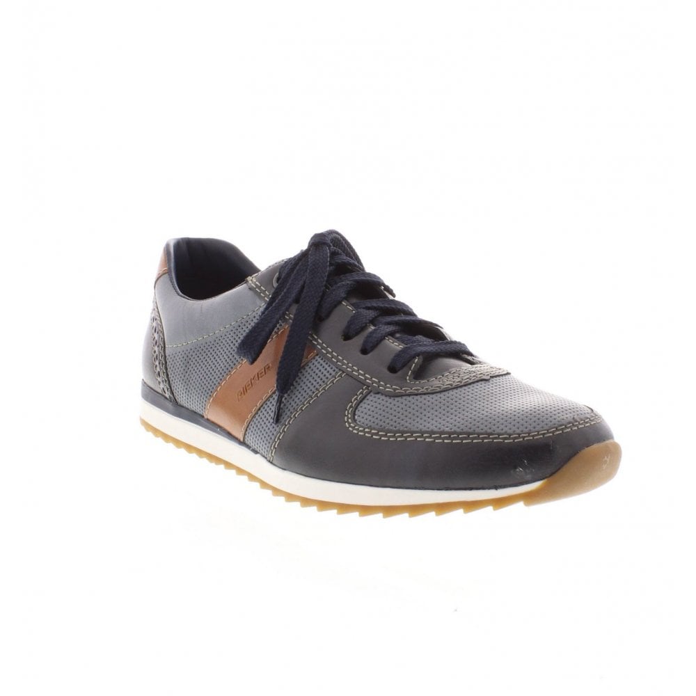 RIEKER CASUAL LACE UP SHOE BLUE 19331-14