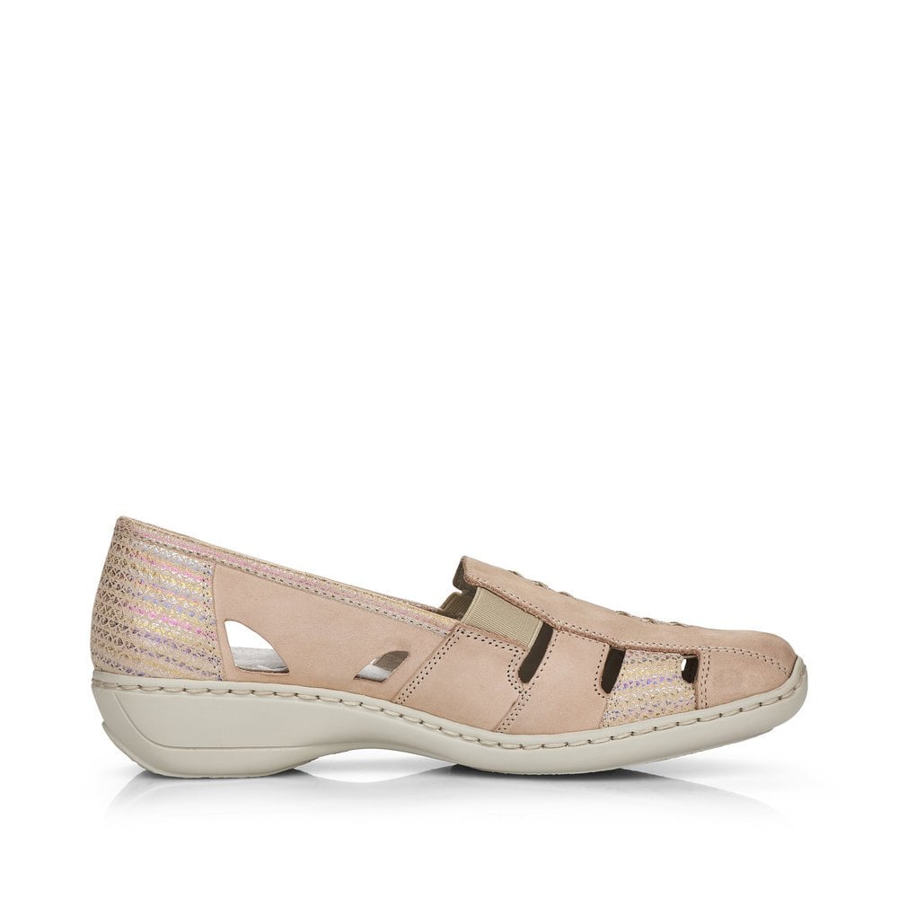 Rieker Casual SHOE SLIP ON BEIGE 41385-60