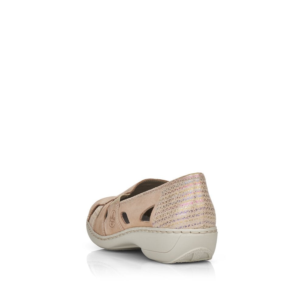 Rieker Casual SHOE SLIP ON BEIGE 41385-60