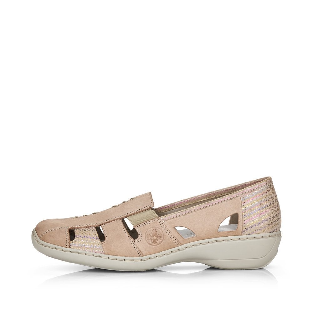 Rieker Casual SHOE SLIP ON BEIGE 41385-60