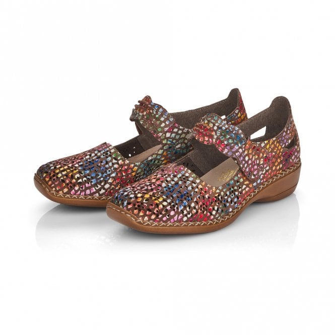 Rieker Casual Shoe 413G7-90 BEIGE MULTI