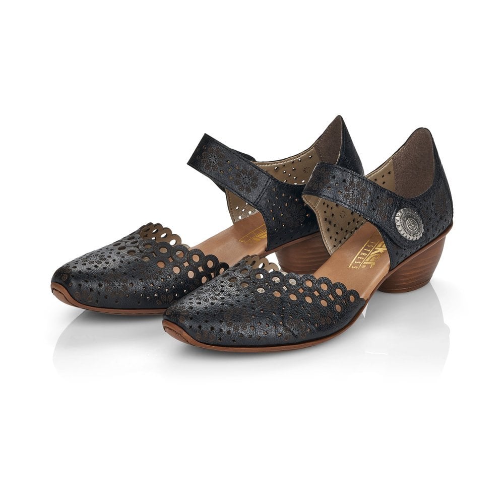 Rieker Bar Shoe 43753-00 BLACK