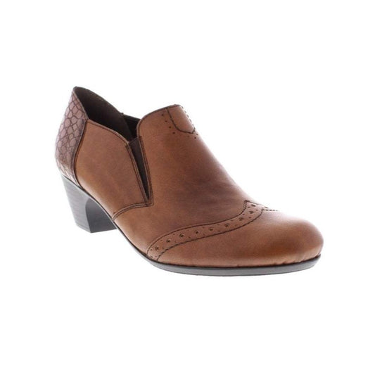 RIEKER SHOE BROWN SLIP ON A50563-24