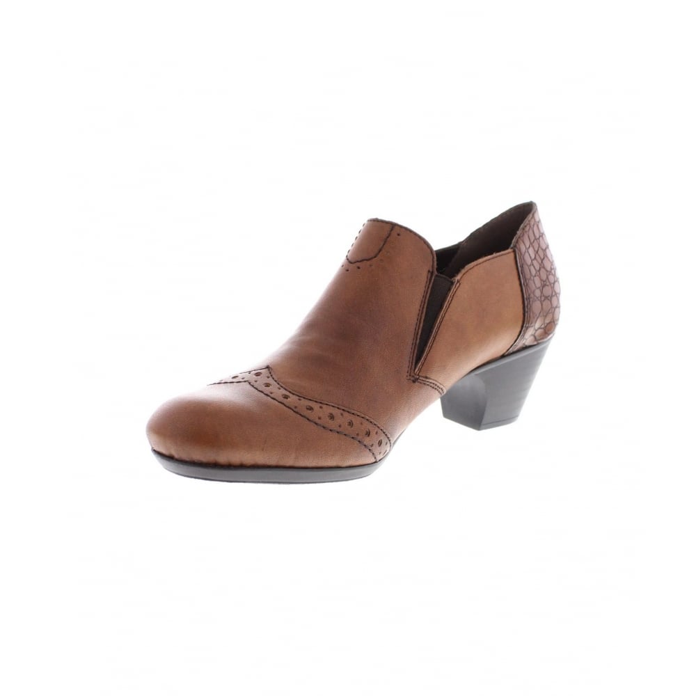 RIEKER SHOE BROWN SLIP ON A50563-24
