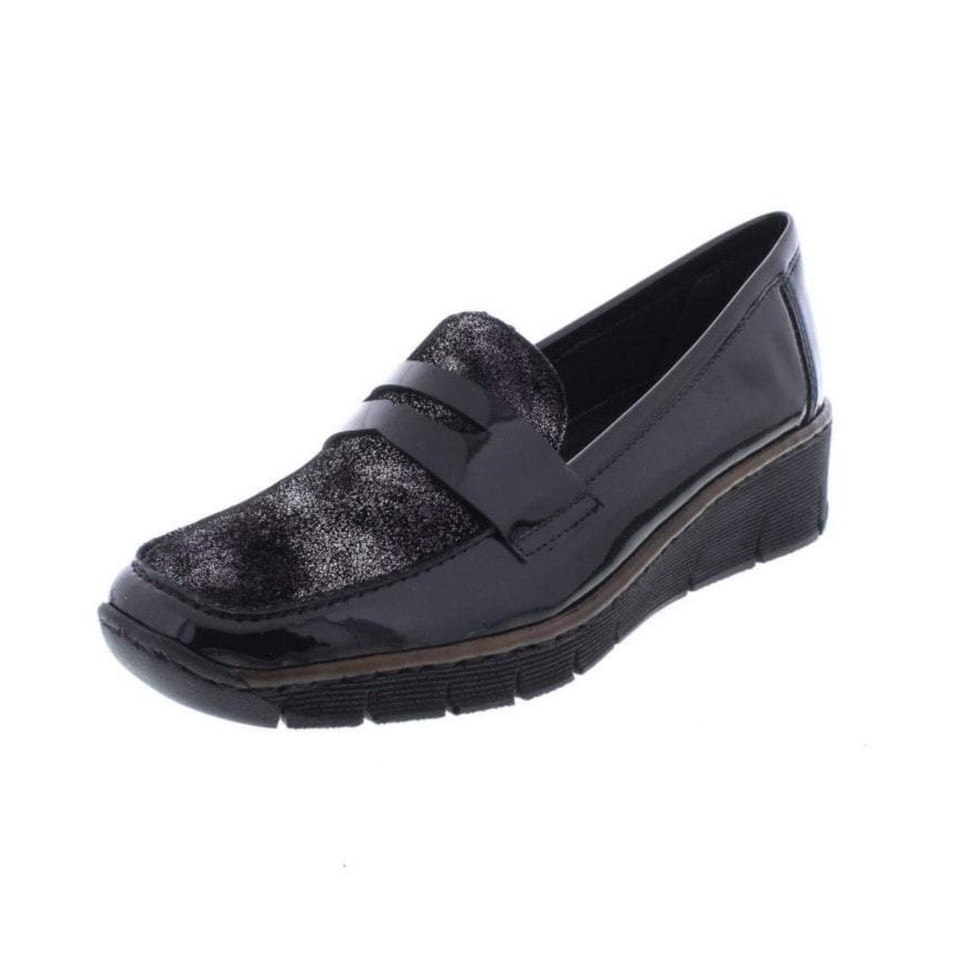 Rieker SHOE BLACK SLIP ON 53732-01