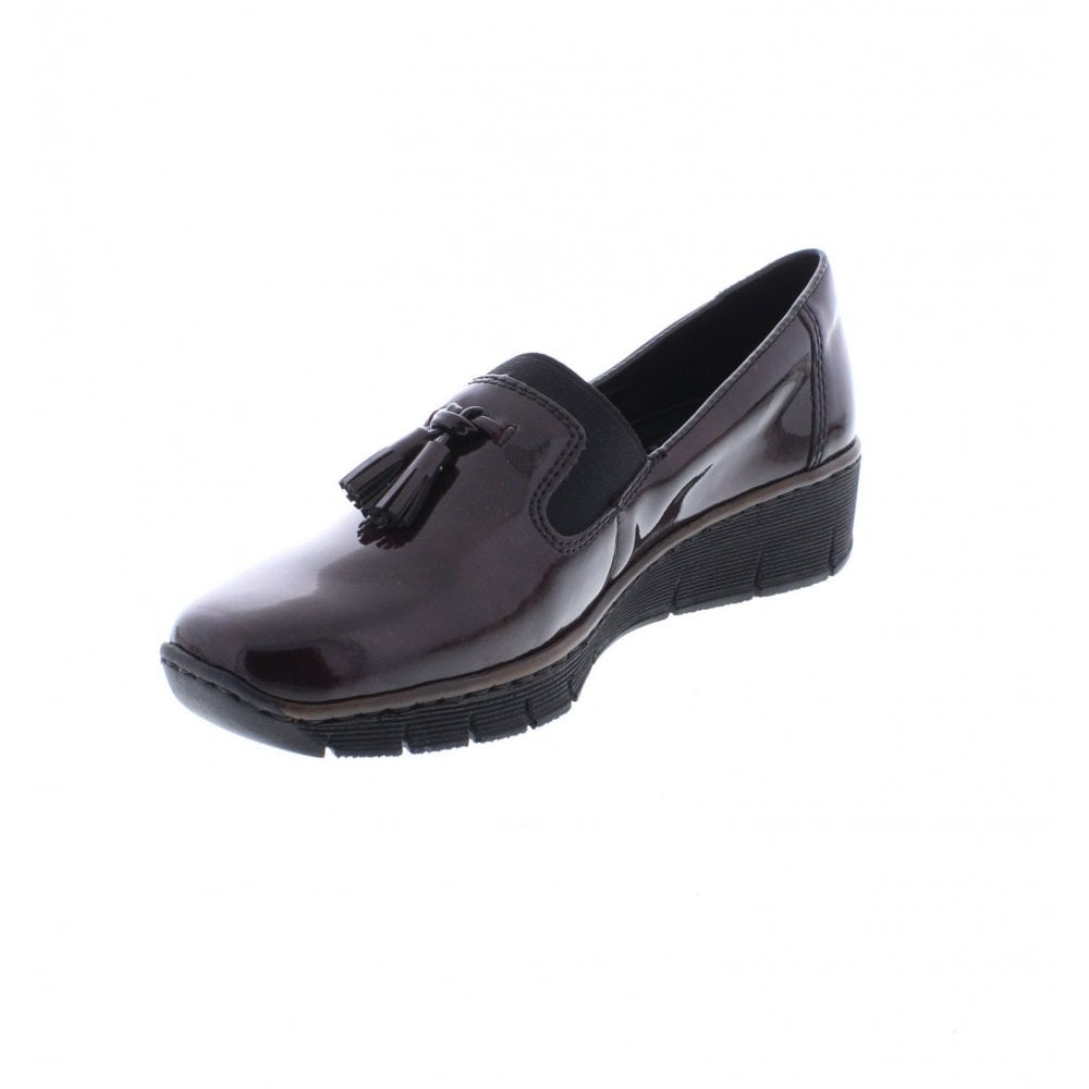 Rieker SHOES BURGANDY SLIP ON 53751-35