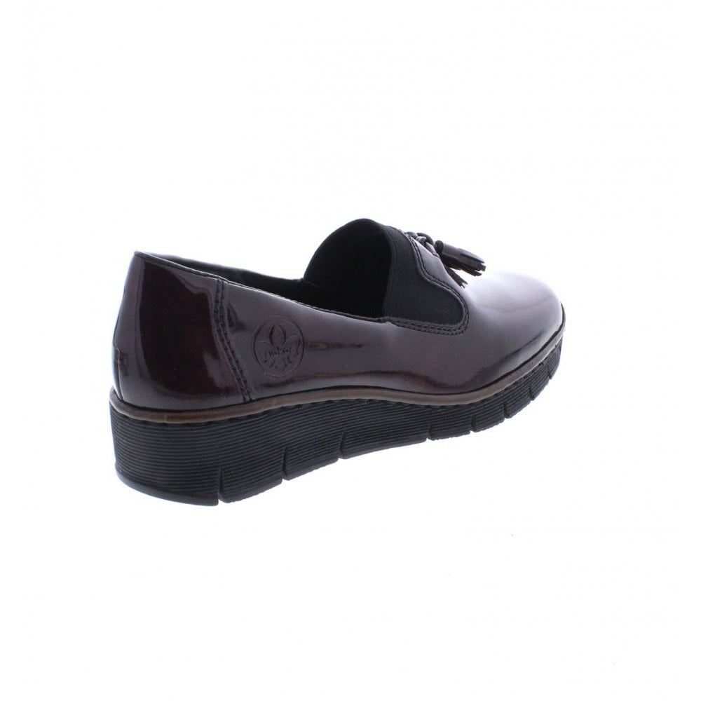 Rieker SHOES BURGANDY SLIP ON 53751-35