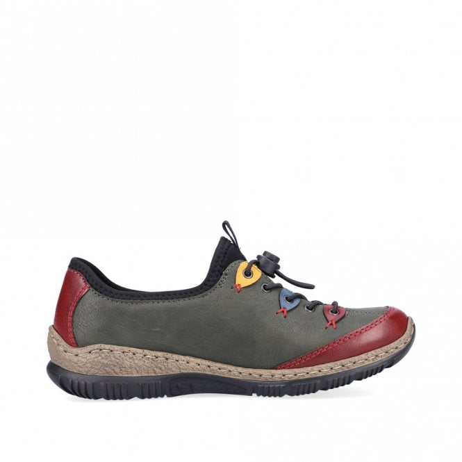 Rieker Shoes N3271-54 GREEN MULTY