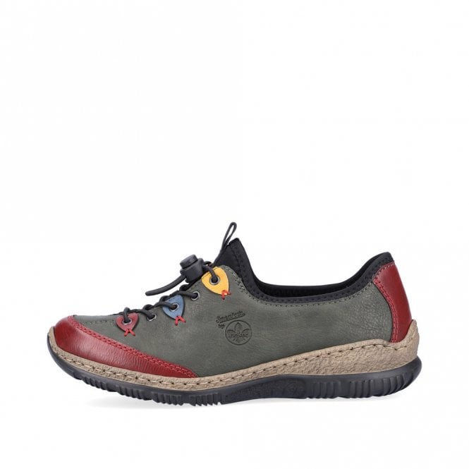 Rieker Shoes N3271-54 GREEN MULTY