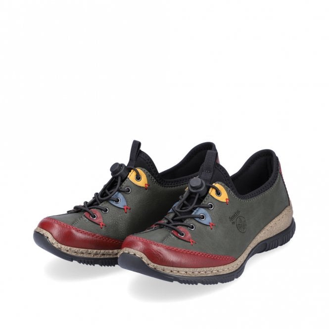 Rieker Shoes N3271-54 GREEN MULTY