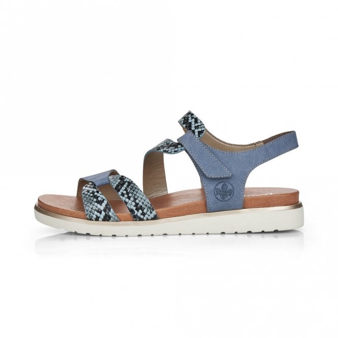 Rieker Sandal with touch fastening V5069-12 DENIM BLUE