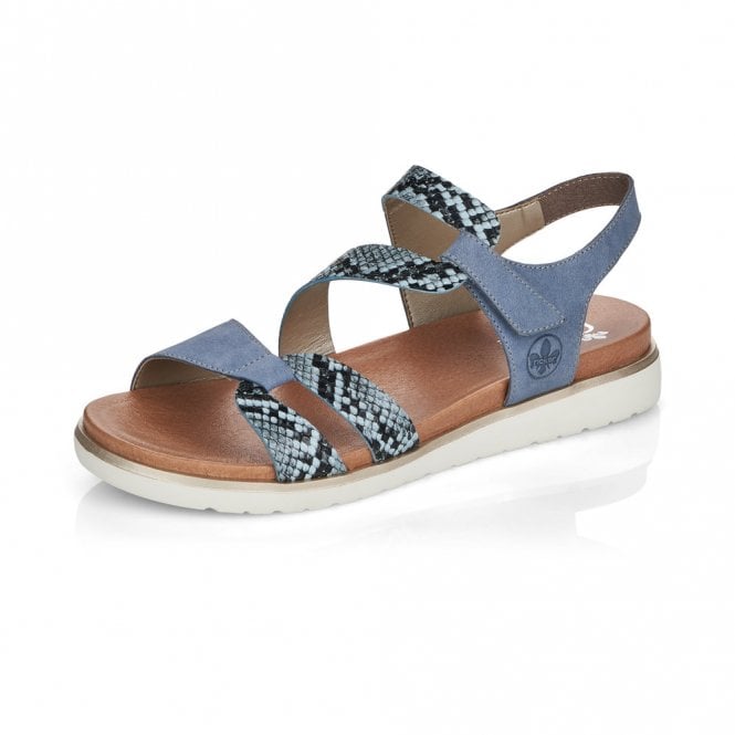 Rieker Sandal with touch fastening V5069-12 DENIM BLUE