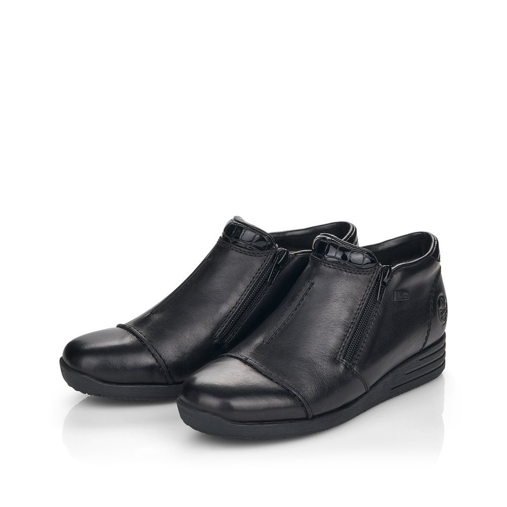 Rieker Ankle Boot with zip 58491-00 BLACK