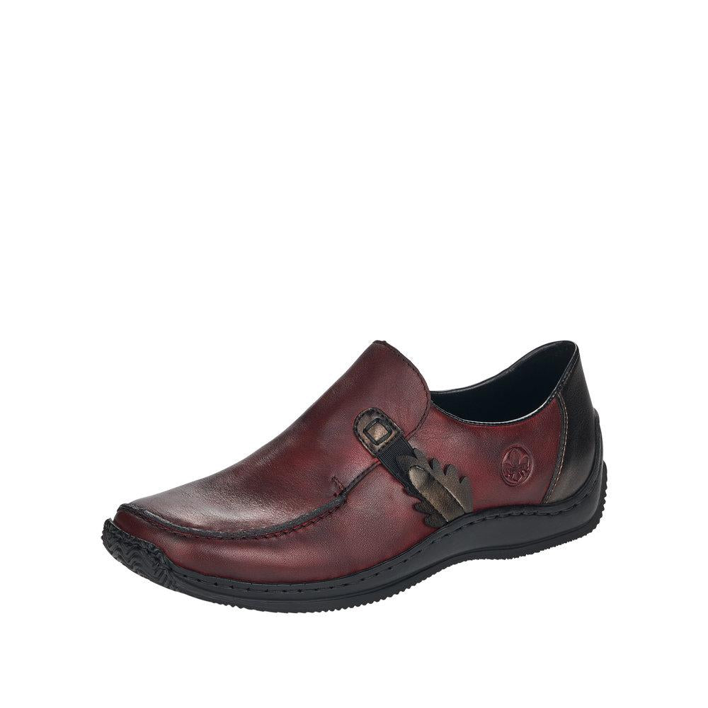 Rieker Lady's slip-on shoe L1759-30 wine