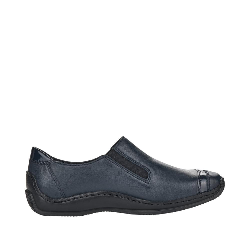Rieker Lady's shoe with zip L1761-14 BLUE