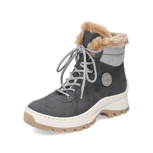 Rieker Ankle Boot GREY X9335-45 With Zip