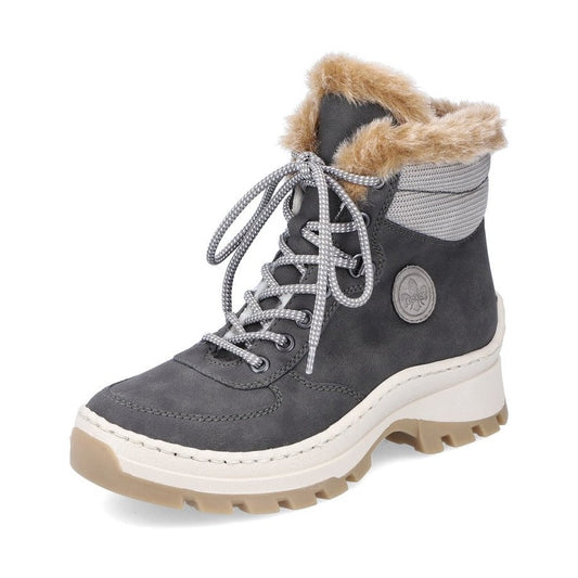 Rieker Ankle Boot GREY X9335-45 With Zip