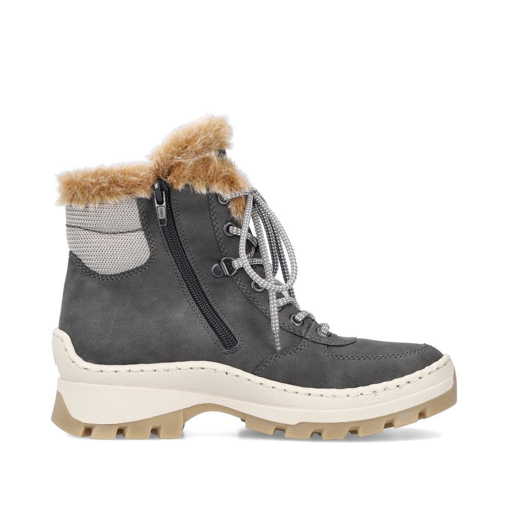Rieker Ankle Boot GREY X9335-45 With Zip