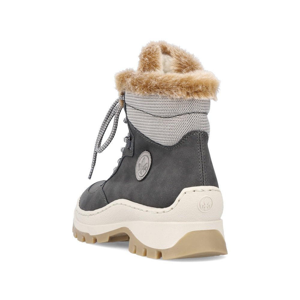 Rieker Ankle Boot GREY X9335-45 With Zip