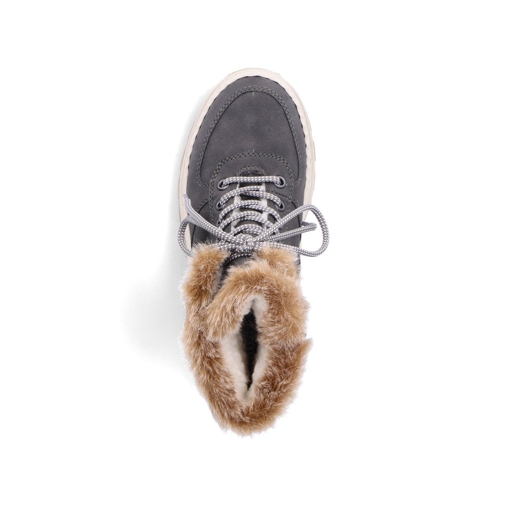 Rieker Ankle Boot GREY X9335-45 With Zip