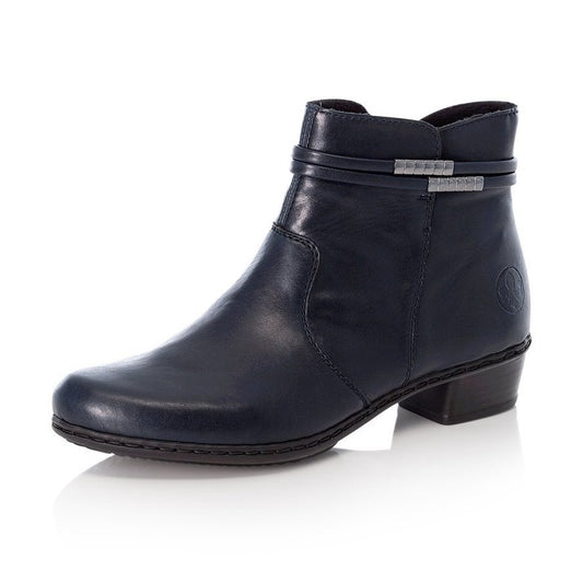 Rieker ANKLE BOOT NAVY with zip Y0781-14