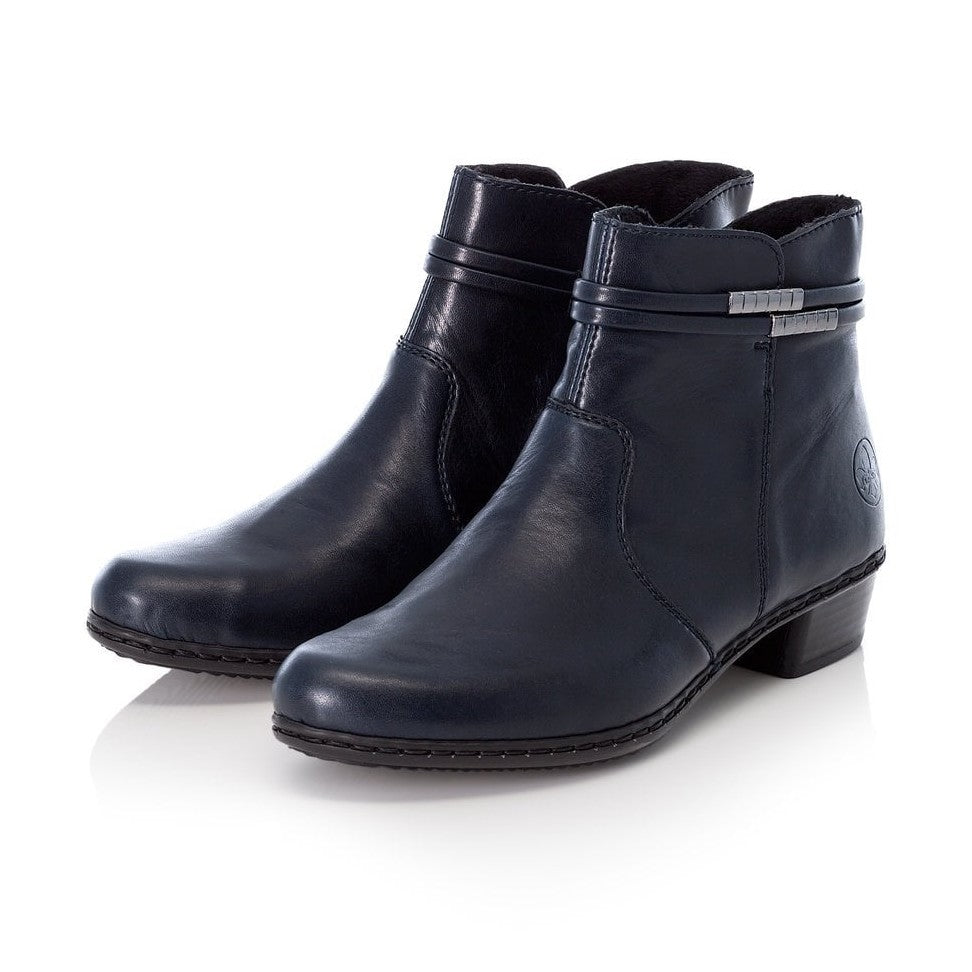 Rieker ANKLE BOOT NAVY with zip Y0781-14