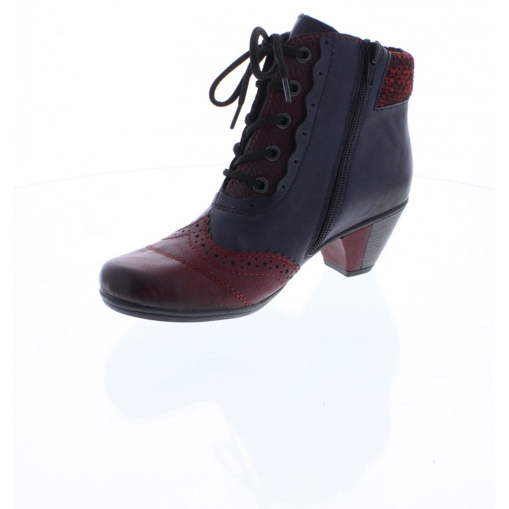 Rieker red ankle boots cheap