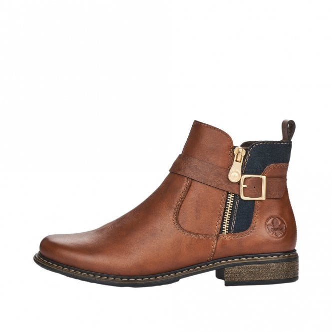Rieker Ankle Boot Z4959-22 NUSS NUT With a Zip